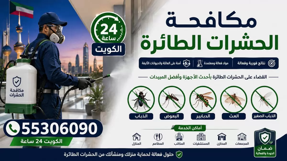 مكافحة الحشرات الطائرة والبعوض والذباب